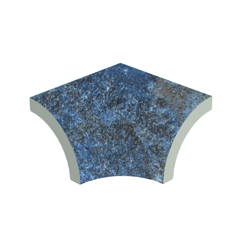Bassengflis Innvendig Gjæring Ocean Blå Matt 8x8 cm